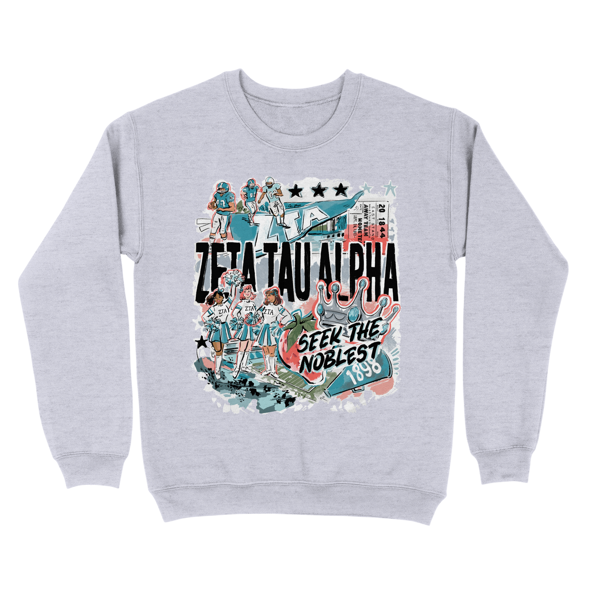 B-Unlimited Greek - Chapter Spirit Crewneck - Zeta Tau Alpha