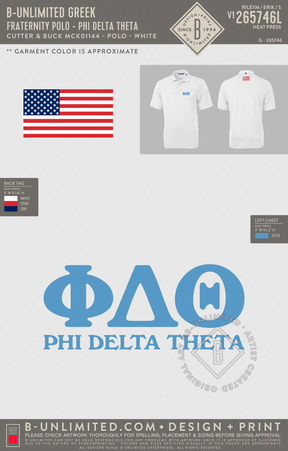 B-Unlimited Greek - Fraternity Polo - Phi Delta Theta