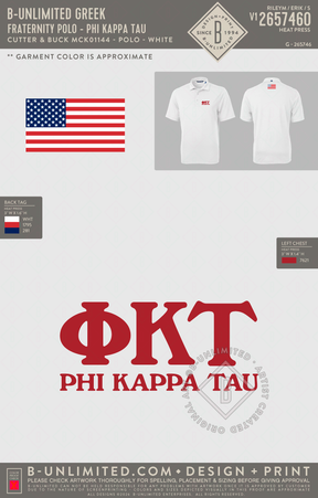 B-Unlimited Greek - Fraternity Polo - Phi Kappa Tau