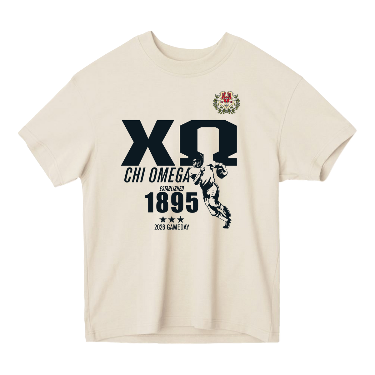 B-Unlimited Greek - Football Champs Tee - Chi Omega