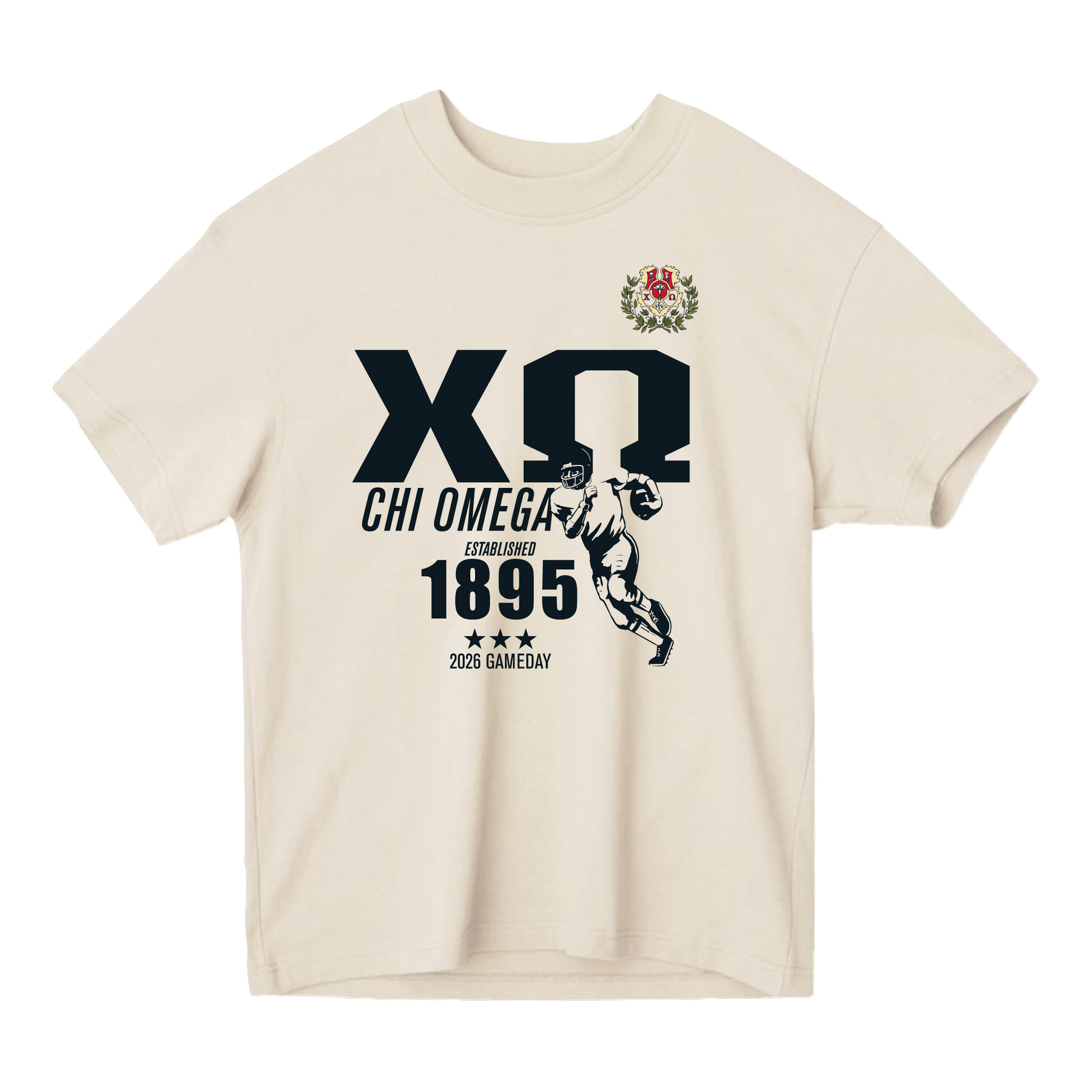 B-Unlimited Greek - Football Champs Tee - Chi Omega