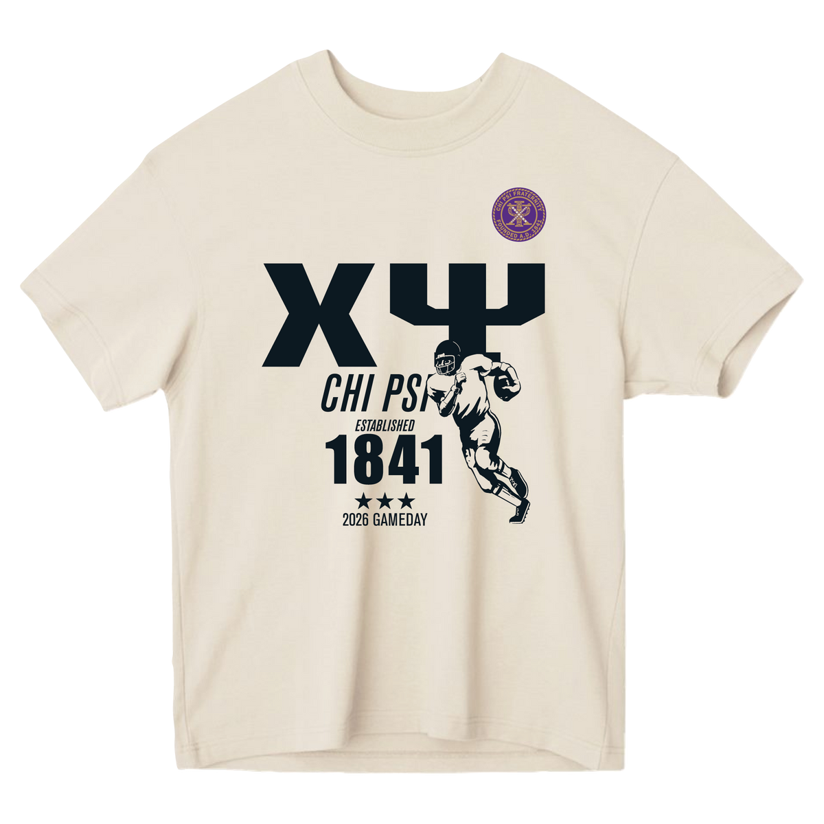 B-Unlimited Greek - Football Champs Tee - Chi Psi