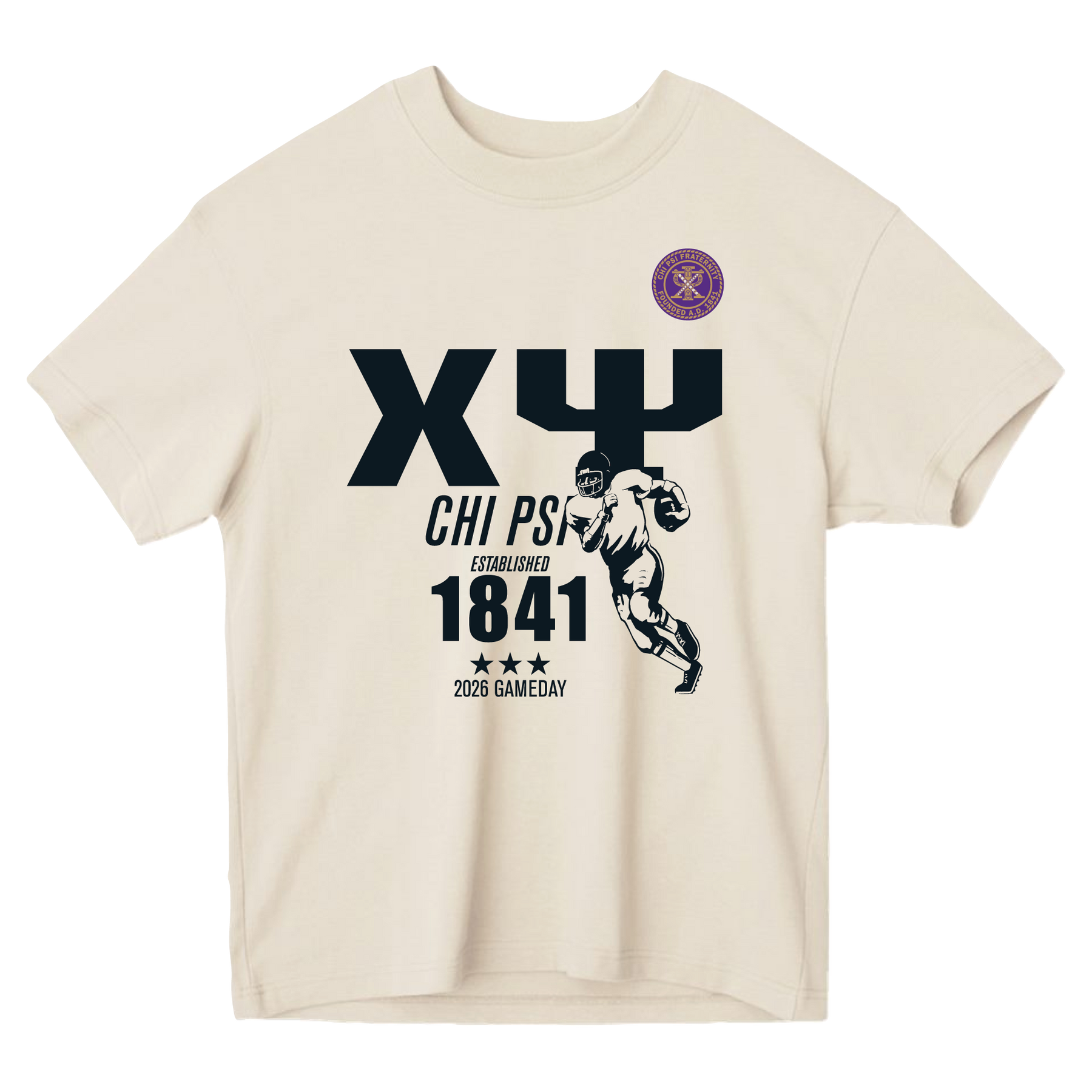 B-Unlimited Greek - Football Champs Tee - Chi Psi