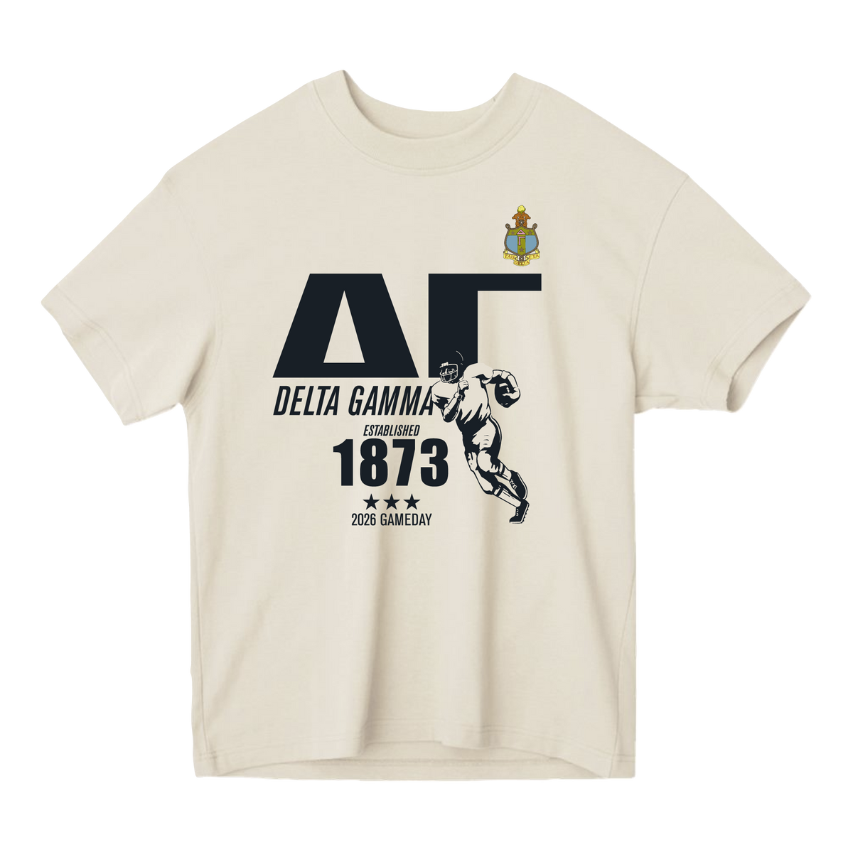 B-Unlimited Greek - Football Champs Tee - Delta Gamma