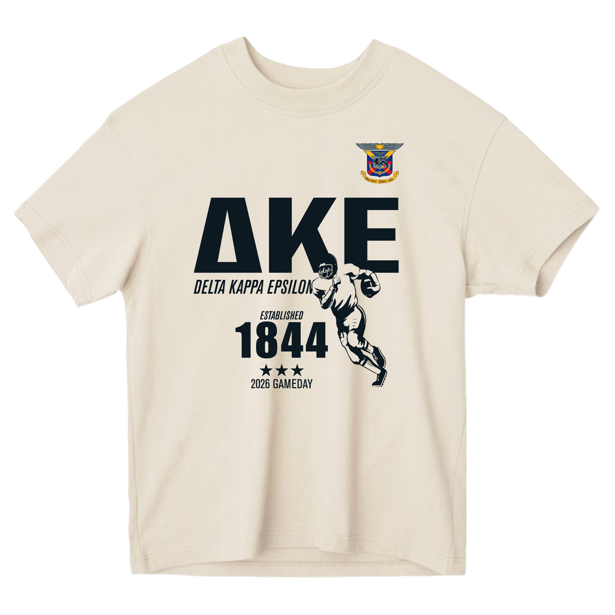 B-Unlimited Greek - Football Champs Tee - Delta Kappa Epsilon