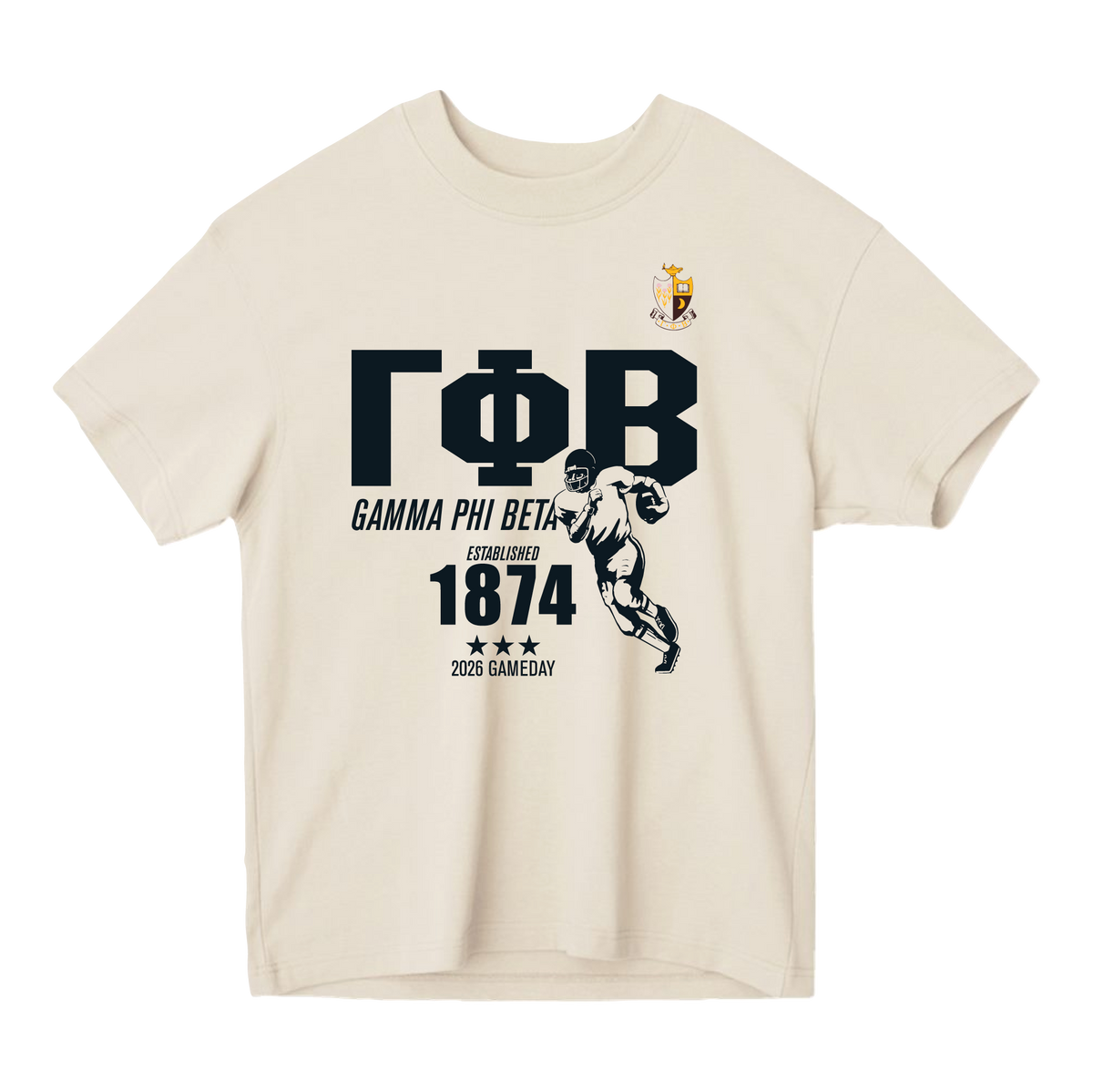 B-Unlimited Greek - Football Champs Tee - Gamma Phi Beta