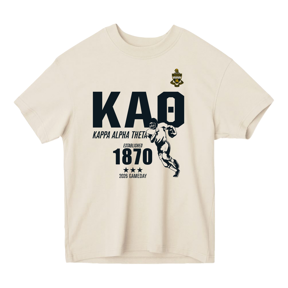 B-Unlimited Greek - Football Champs Tee - Kappa Alpha Theta