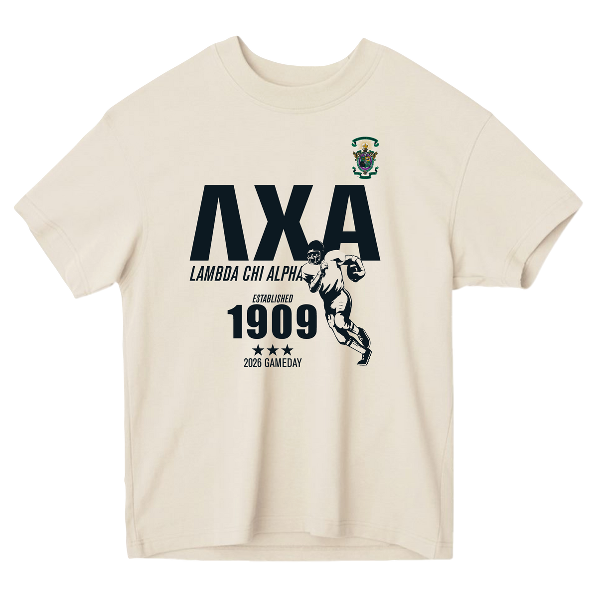 B-Unlimited Greek - Football Champs Tee - Lambda Chi Alpha