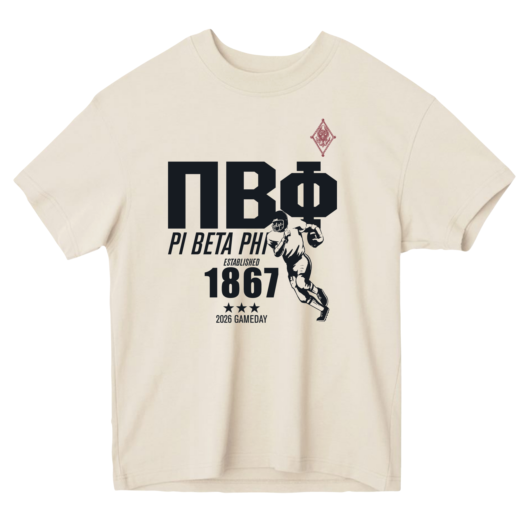 B-Unlimited Greek - Football Champs Tee - Pi Beta Phi