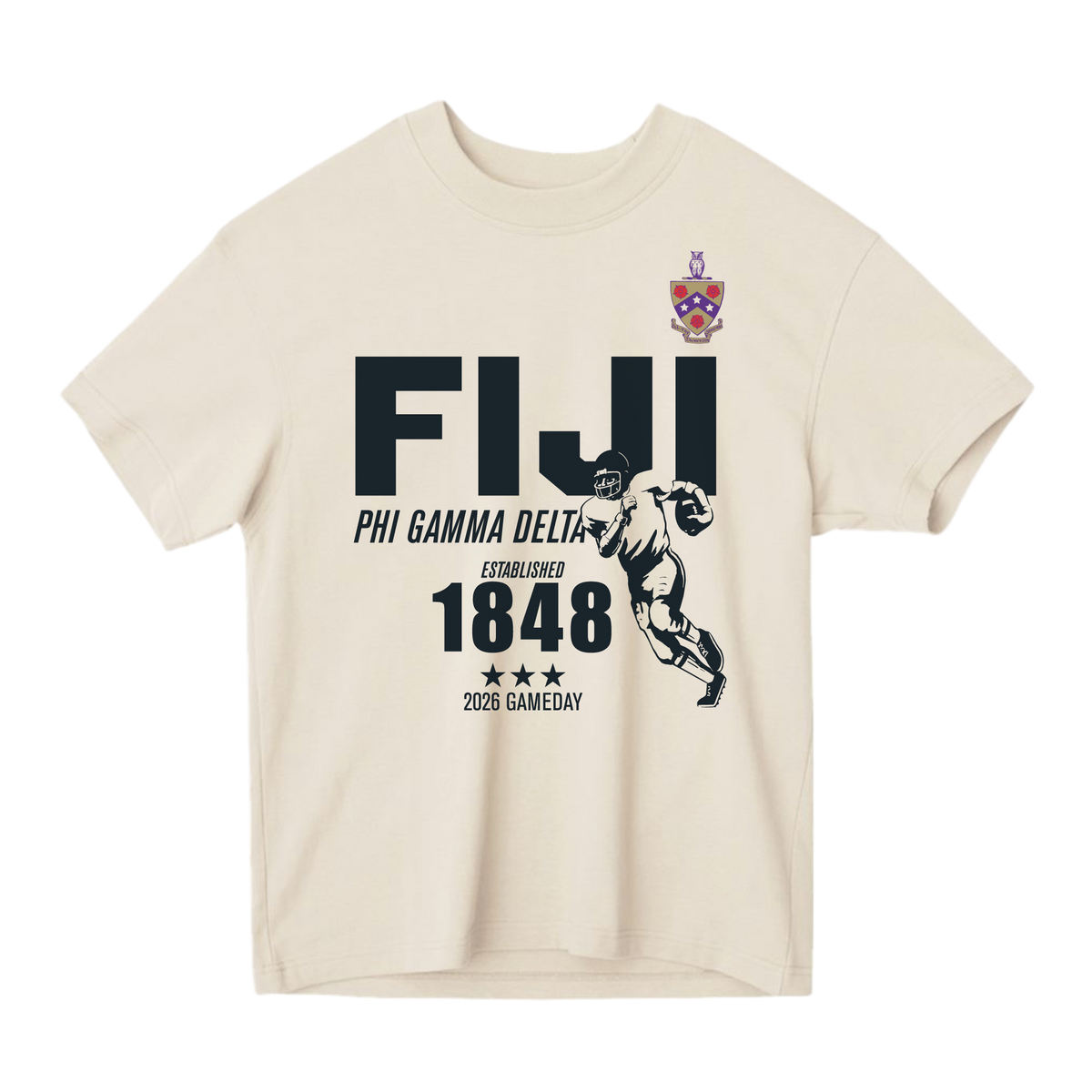 B-Unlimited Greek - Football Champs Tee - Phi Gamma Delta