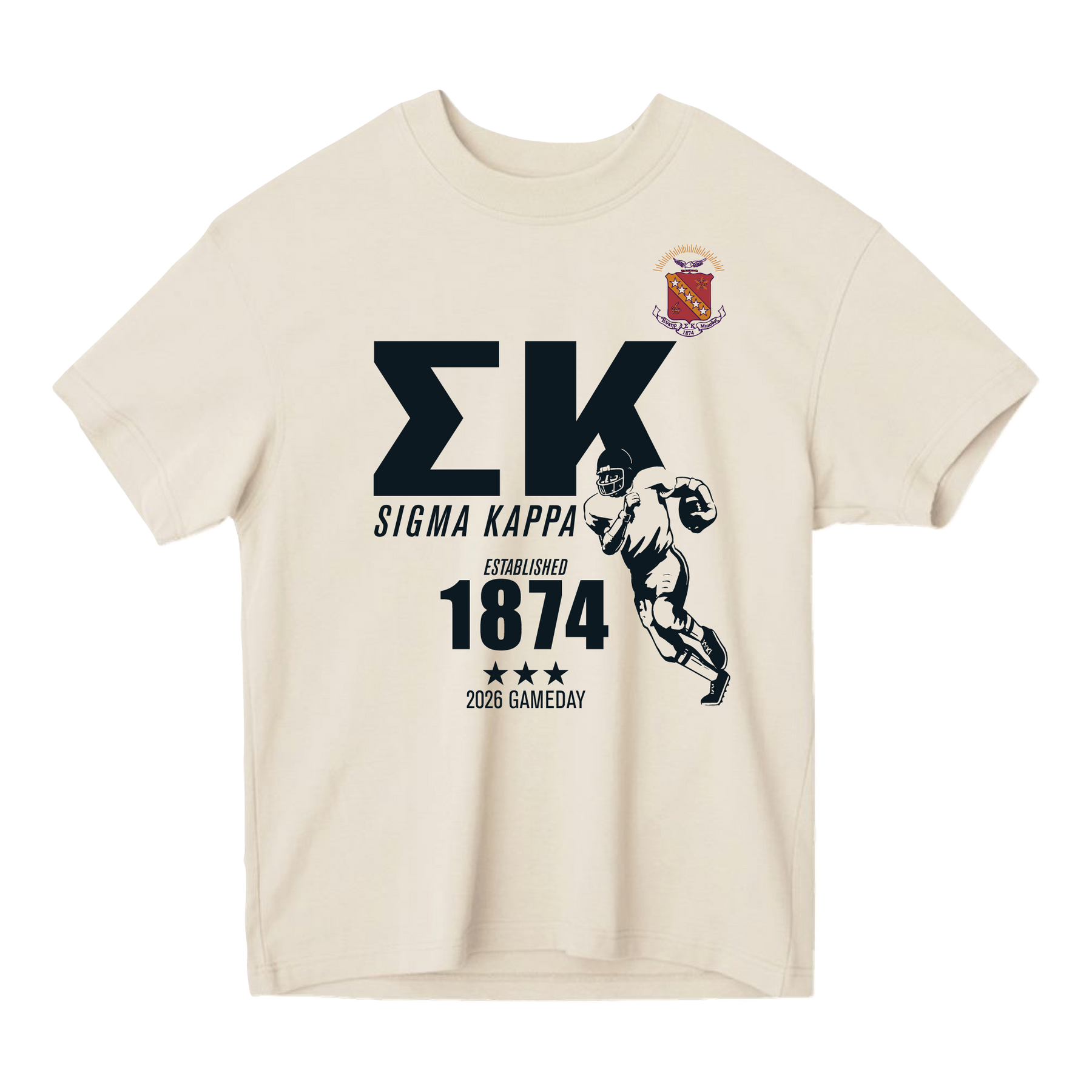 B-Unlimited Greek - Football Champs Tee - Sigma Kappa