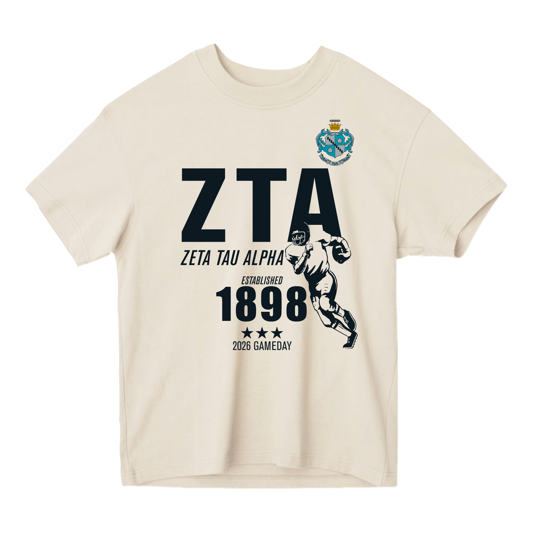 B-Unlimited Greek - Football Champs Tee - Zeta Tau Alpha
