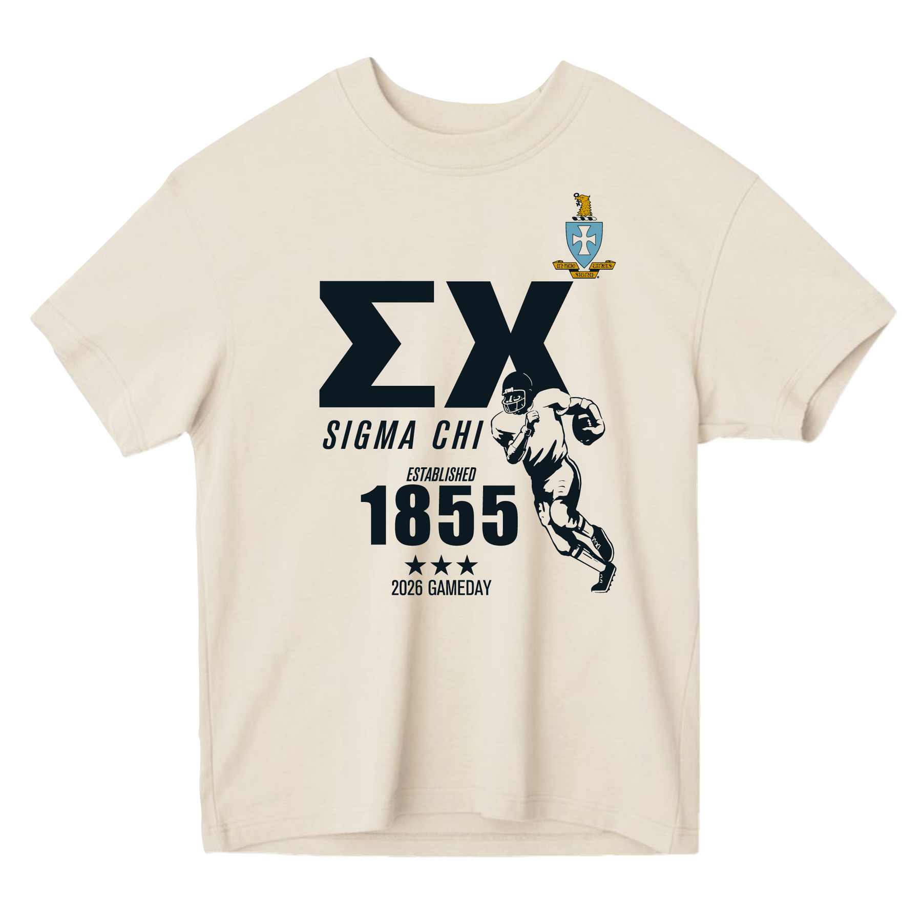 B-Unlimited Greek - Football Champs Tee - Sigma Chi