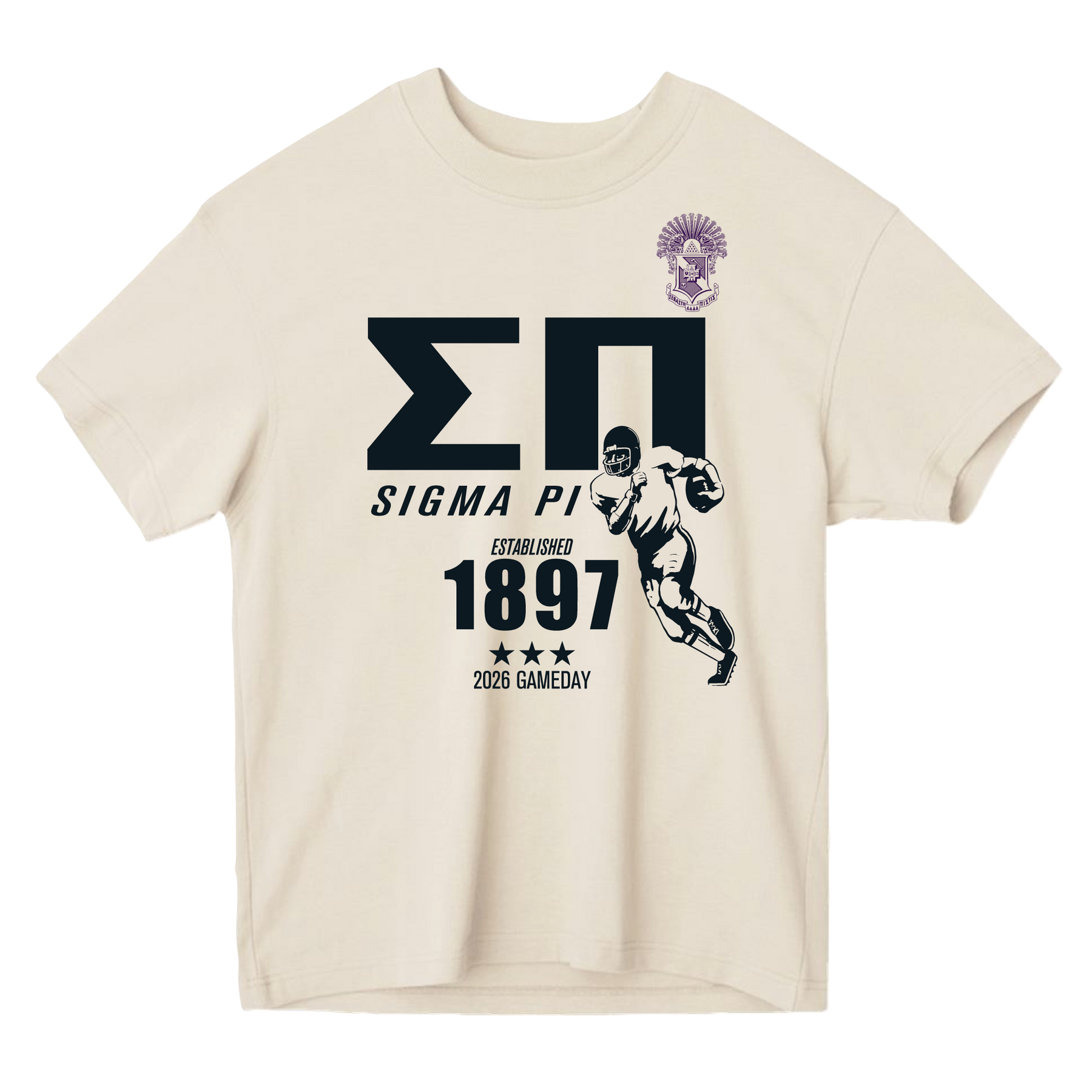 B-Unlimited Greek - Football Champs Tee - Sigma Pi
