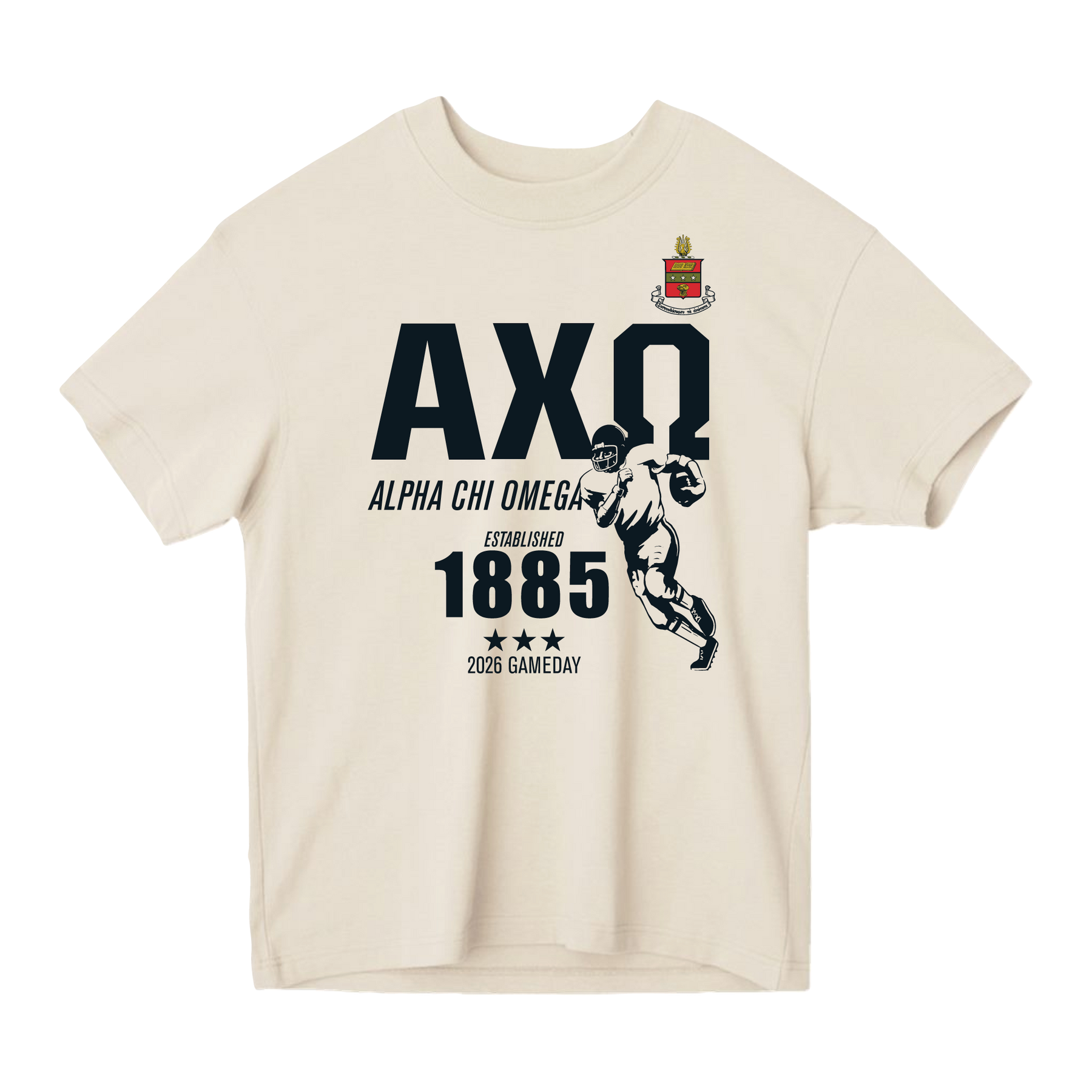 B-Unlimited Greek - Football Champs Tee - Alpha Chi Omega