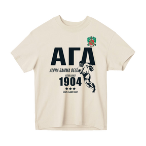 B-Unlimited Greek - Football Champs Tee - Alpha Gamma Delta