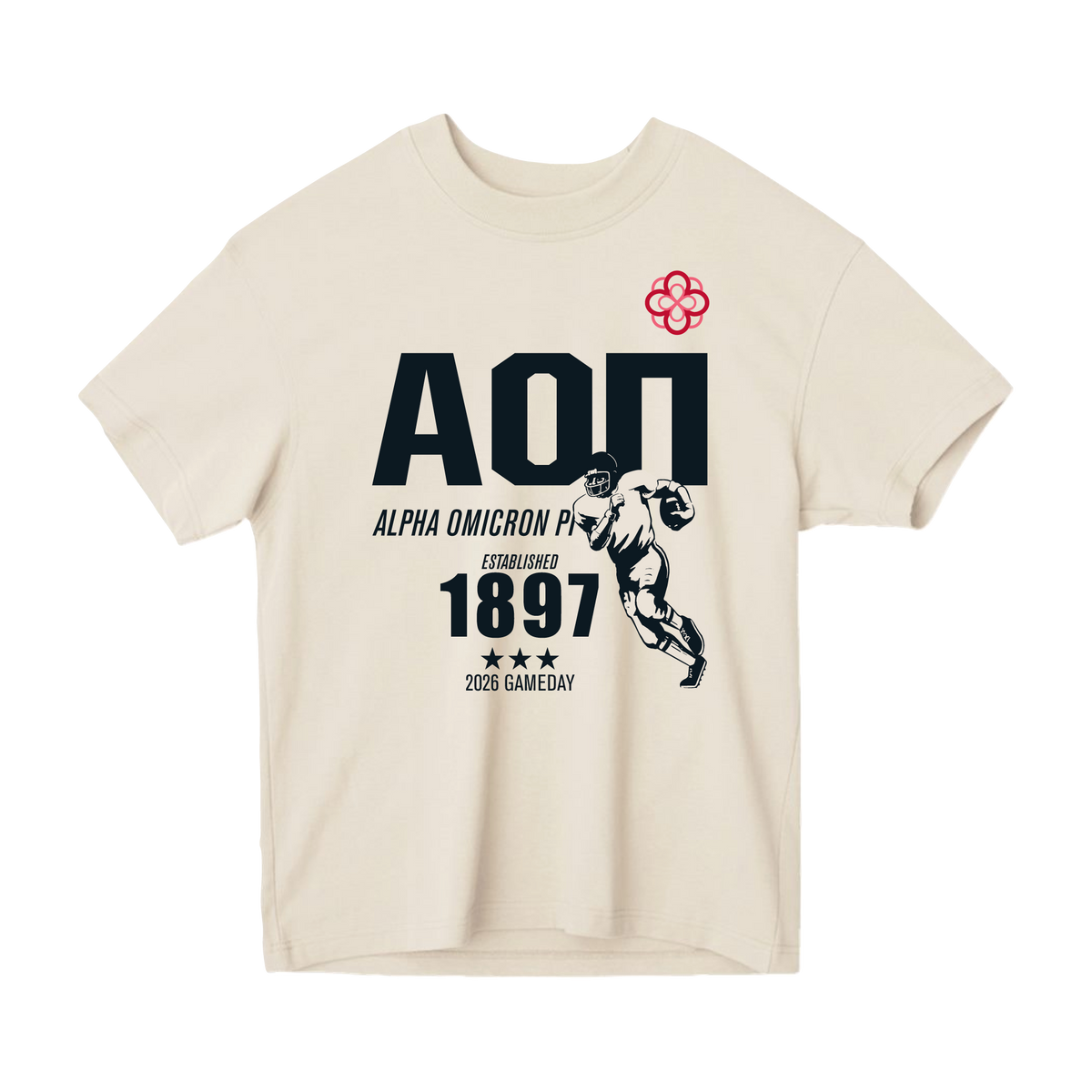 B-Unlimited Greek - Football Champs Tee - Alpha Omicron Pi