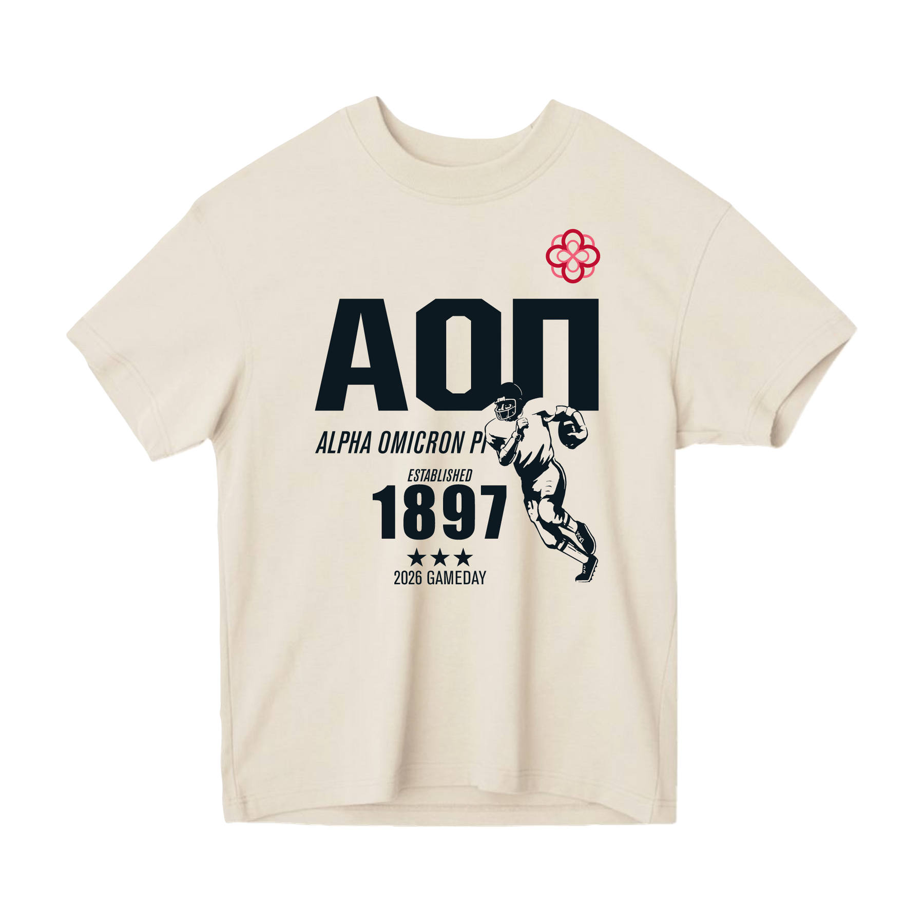 B-Unlimited Greek - Football Champs Tee - Alpha Omicron Pi