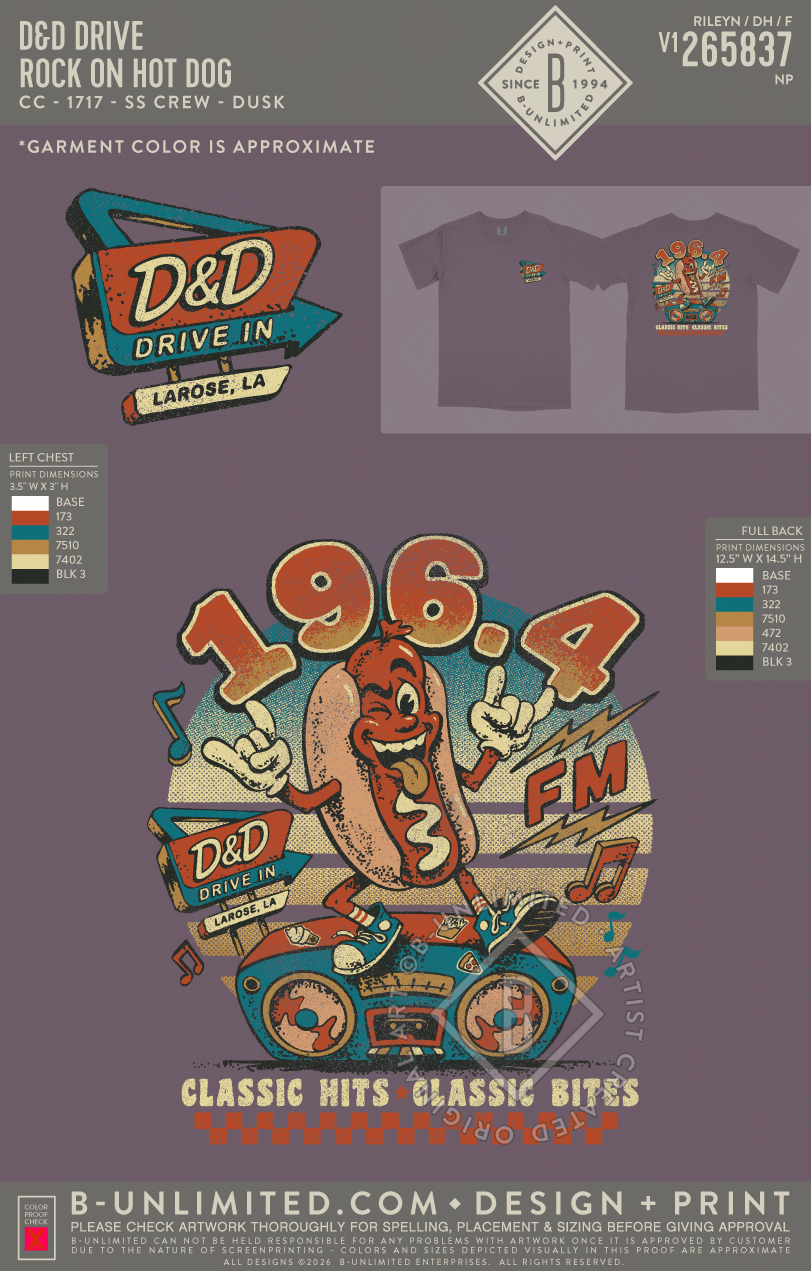 D&D Drive - Rock On Hot Dog - CC - 1717 - SS Crew - Dusk