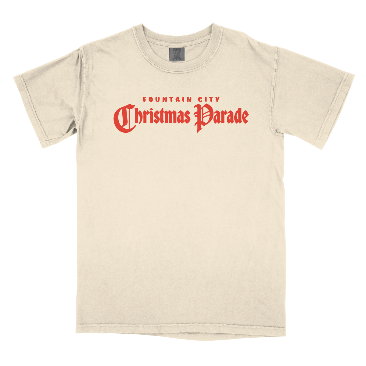 Fountain City Business Professional Association Christmas Parade - Christmas Parade 2026 (T-SHIRT) - CC - 1717 - SS Crew - Ivory
