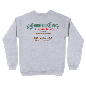 Fountain City Business Professional Association Christmas Parade - Christmas Parade 2026 (CREWNECK) - Hanes - F260 - Sweatshirt - Ash
