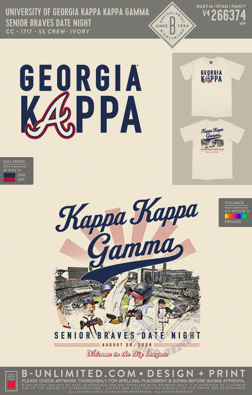 UGA KKG - Senior Braves Date Night - CC - 1717 - SS Crew - Ivory