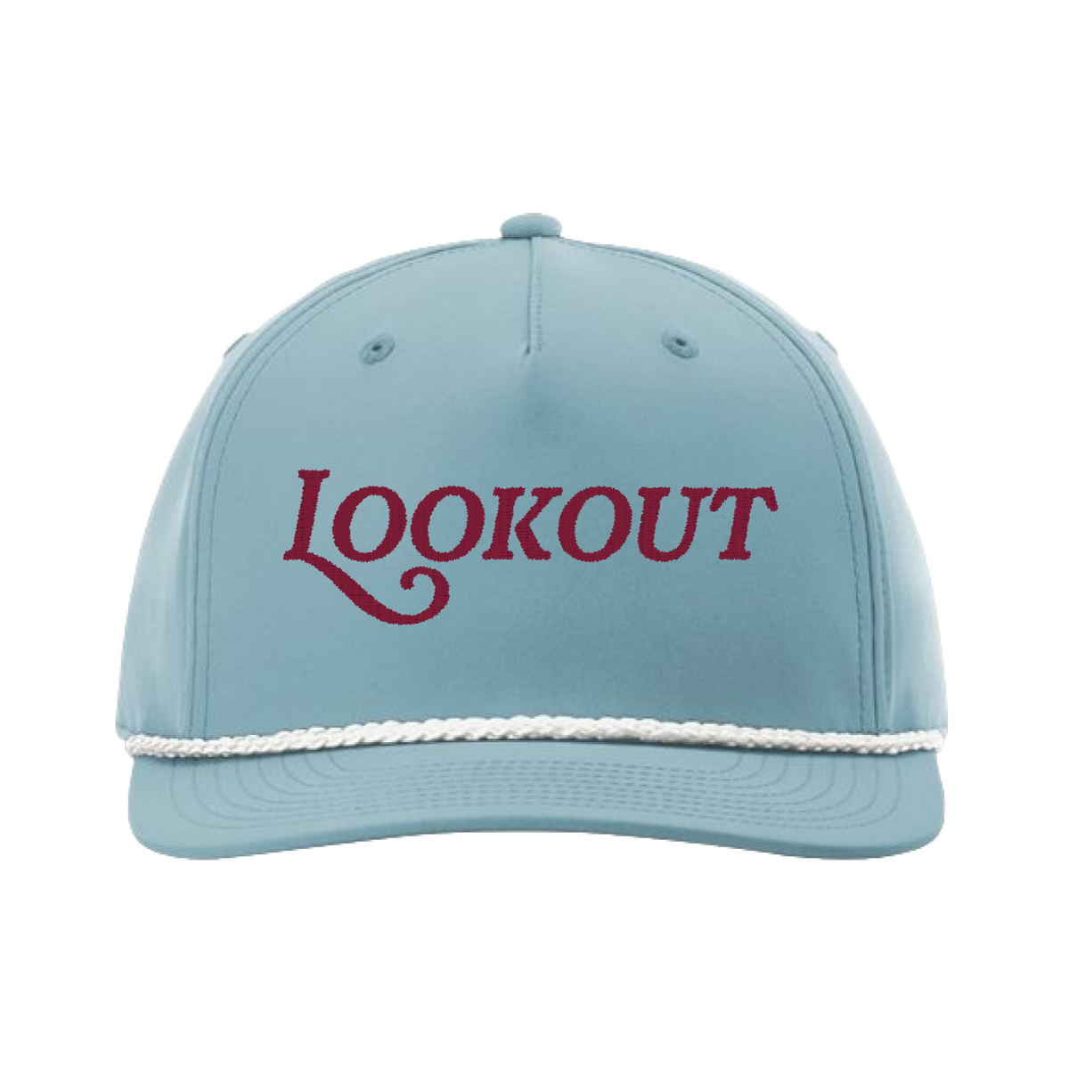 Lookout Mountain School - Lookout Hat - Richardson - 258 - CLASSIC ROPE CAP - Smoke Blue/White (RED THREAD)