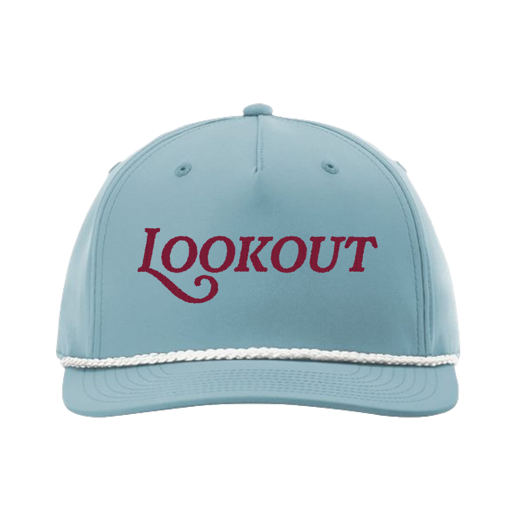 Lookout Mountain School - Lookout Hat - Richardson - 258 - CLASSIC ROPE CAP - Smoke Blue/White (RED THREAD)