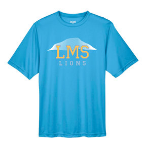 Lookout Mountain School - Lookout Dri Fit (ADULT Blue) - Team 365 - TT11 - SS Dri Fit Crew - Sport Light Blue