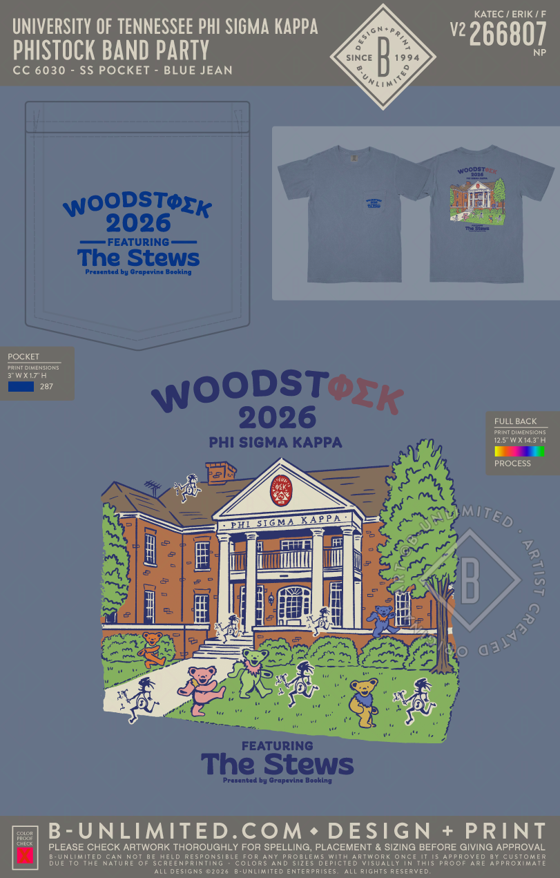 University of Tennessee Phi Sigma Kappa - Phistock Band Party - CC - 6030 - SS Pocket - Blue Jean