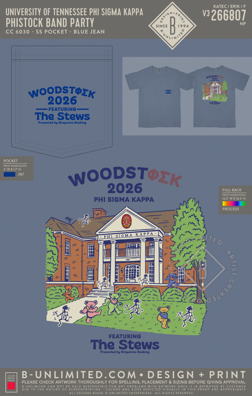 University of Tennessee Phi Sigma Kappa - Phistock Band Party - CC - 6030 - SS Pocket - Blue Jean