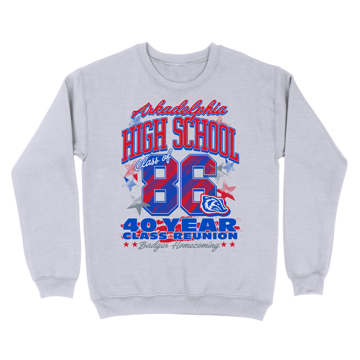 AHS 40 Year Reunion (SWEATSHIRT) - Hanes - F260 - Sweatshirt - Ash