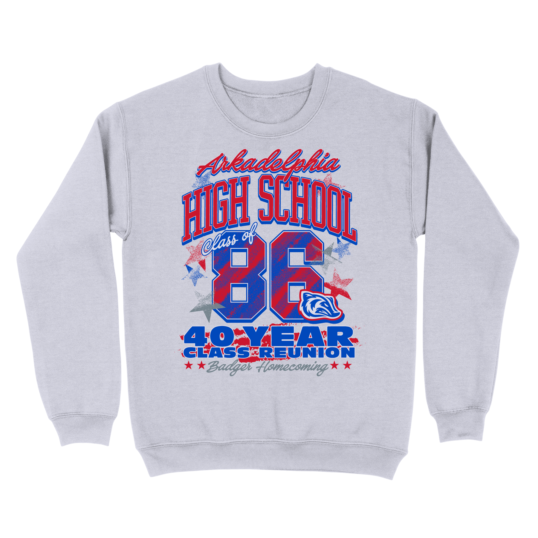 AHS 40 Year Reunion (SWEATSHIRT) - Hanes - F260 - Sweatshirt - Ash