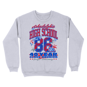 AHS 40 Year Reunion (SWEATSHIRT) - Hanes - F260 - Sweatshirt - Ash