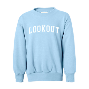 Lookout Mountain School - Youth Crewneck Sweatshirt - Hanes - P360 - Youth Sweatshirt - Light Blue