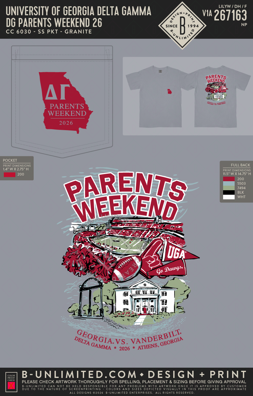 UGA DG - DG Parents Weekend 26 - CC - 6030 - SS Pocket - Granite