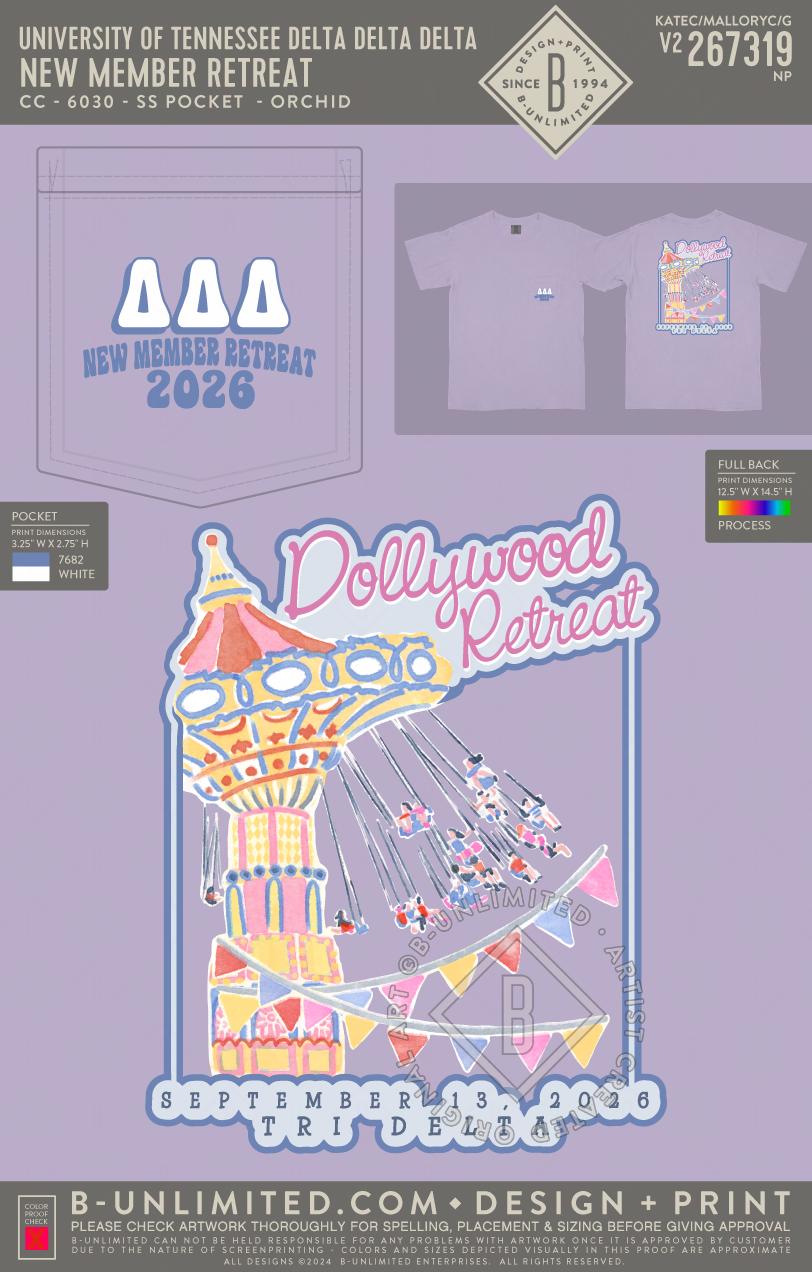 University of Tennessee Delta Delta Delta - New Member Retreat - CC - 6030 - SS Pocket - Orchid