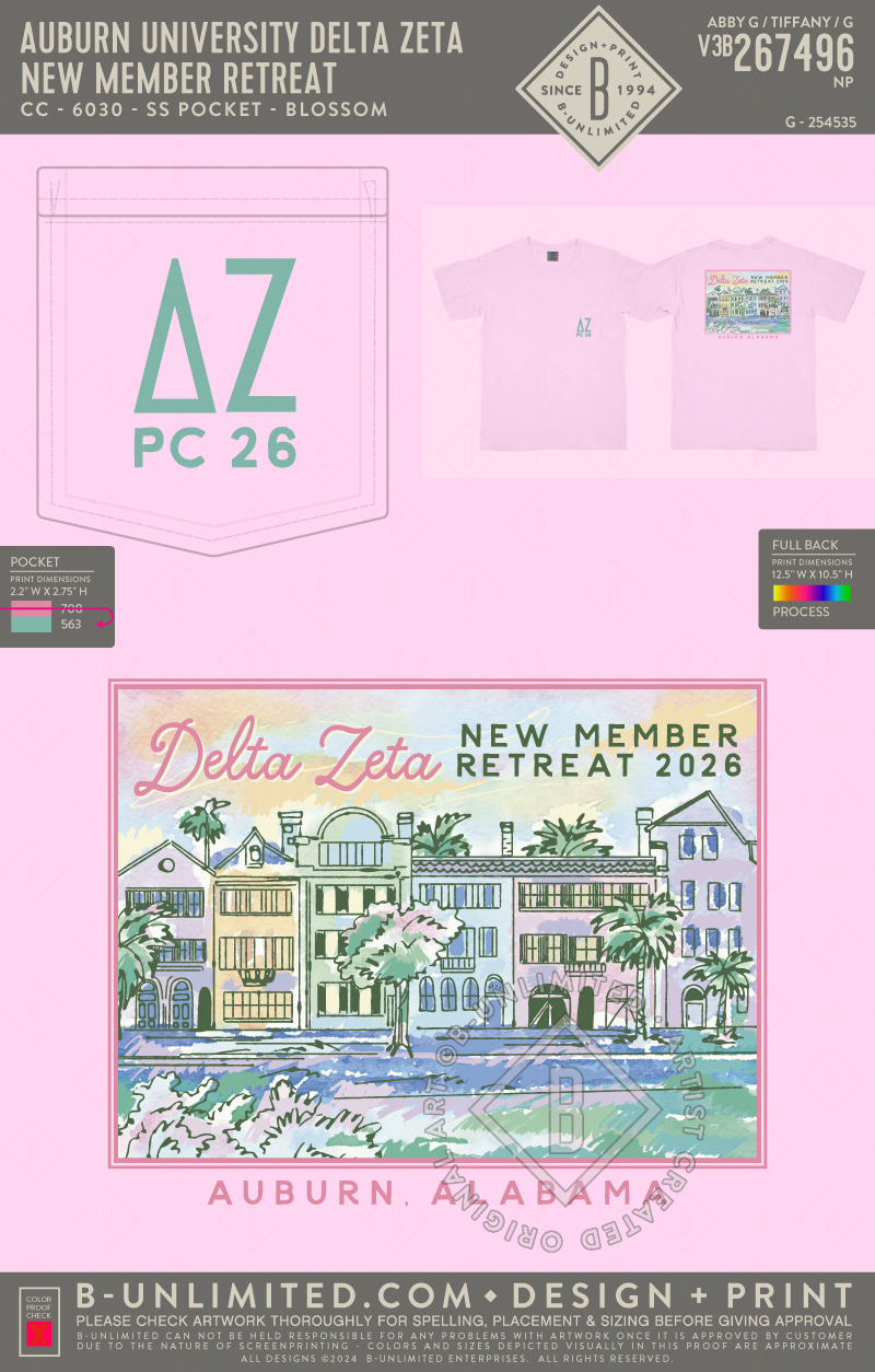 Auburn University Delta Zeta - New Member Retreat - CC - 6030 - SS Pocket - Blossom