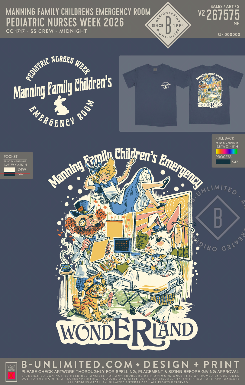 Manning Family Childrens Emergency Room - Pediatric Nurses Week 2026 - CC - 1717 - SS Crew - Midnight