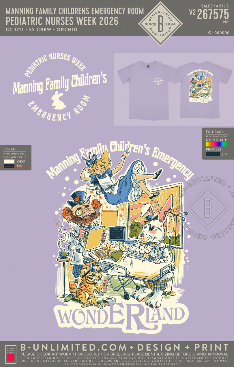 Manning Family Childrens Emergency Room - Pediatric Nurses Week 2026 - CC - 1717 - SS Crew - Orchid