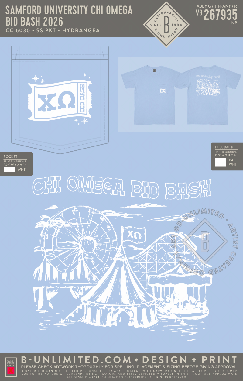 Samford University Chi Omega - Bid Bash 2026 - CC - 6030 - SS Pocket - Hydrangea