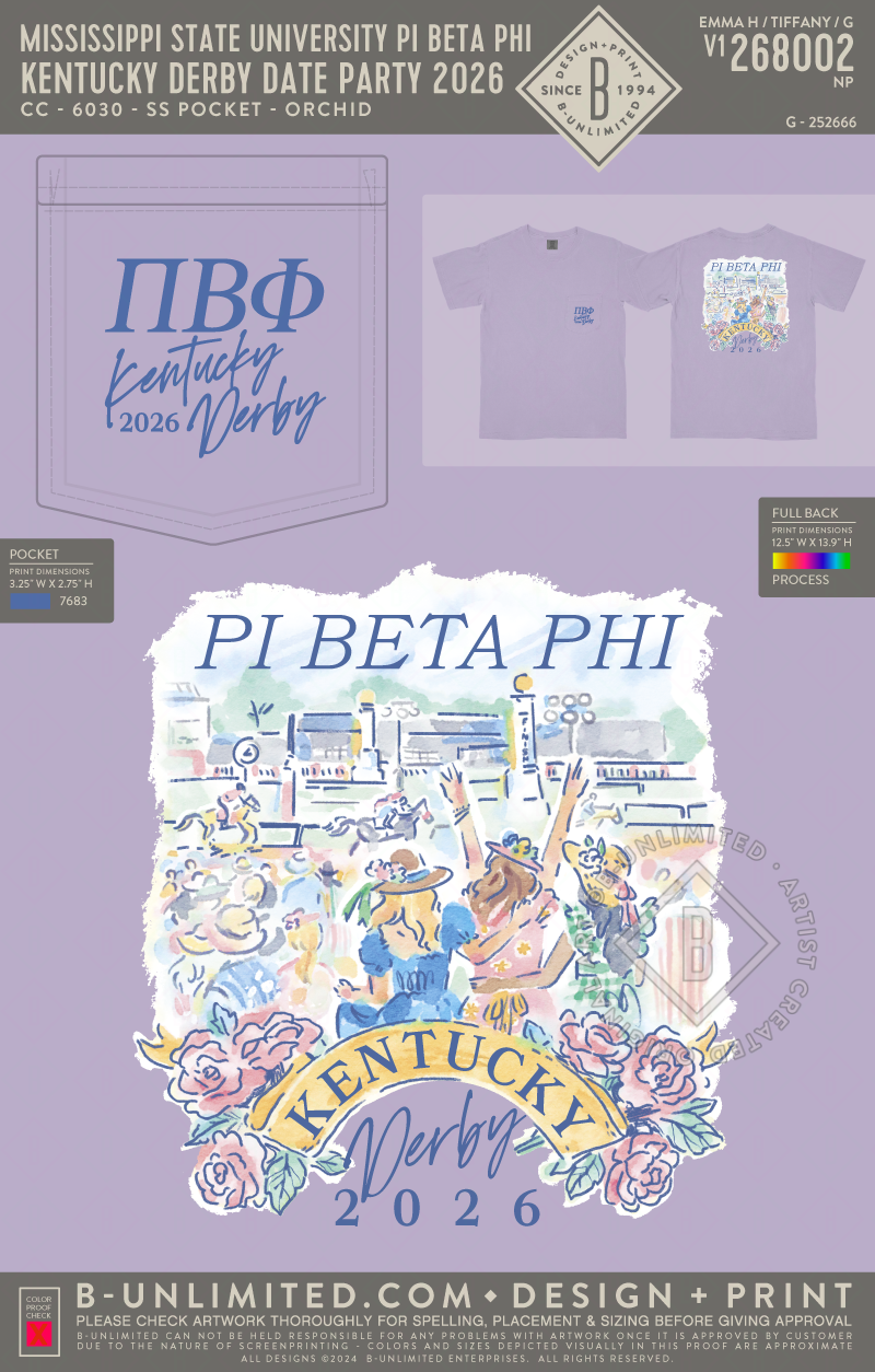 Mississippi State University Pi Beta Phi - Kentucky Derby Date Party 2026 - CC - 6030 - SS Pocket - Orchid