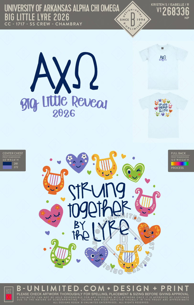 UofA AXO - Big Little Lyre 2026 - CC - 1717 - SS Crew - Chambray