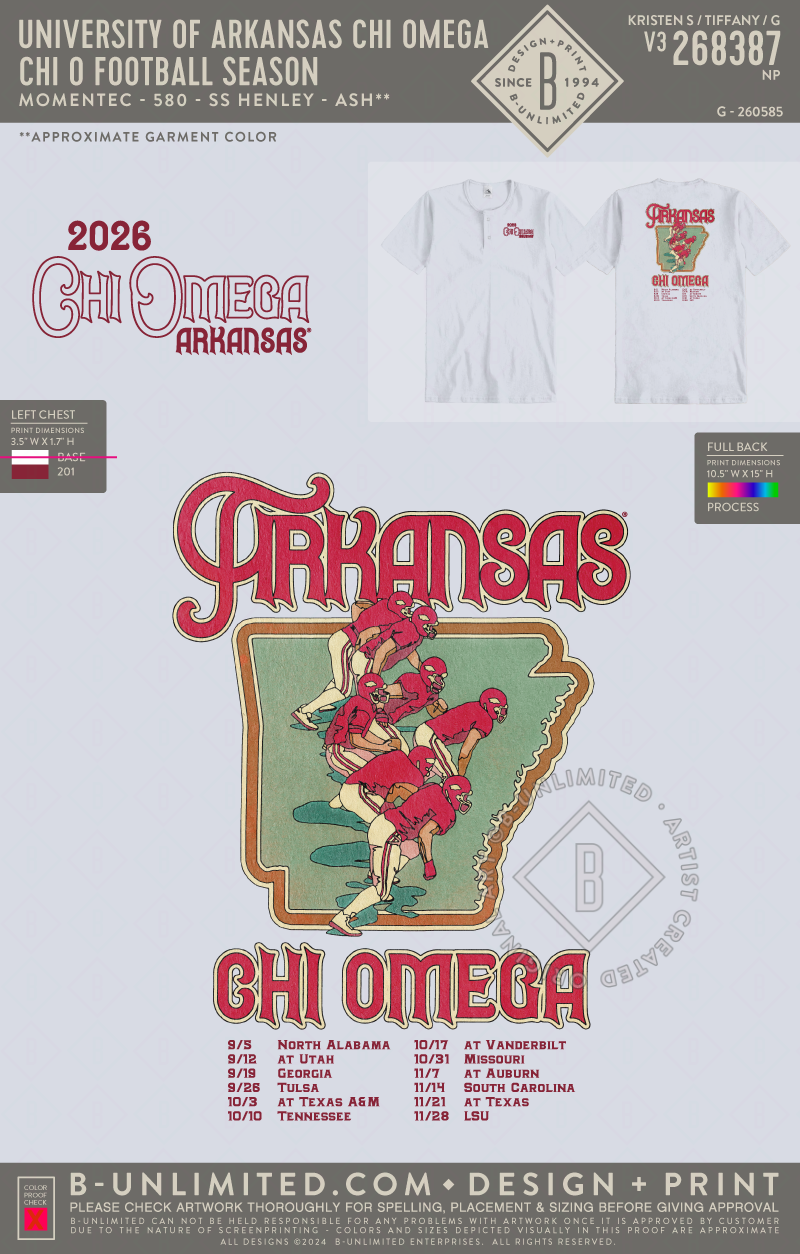 University of Arkansas Chi Omega - Chi O Football Season - Augusta - 580 - SS Henley - Ash