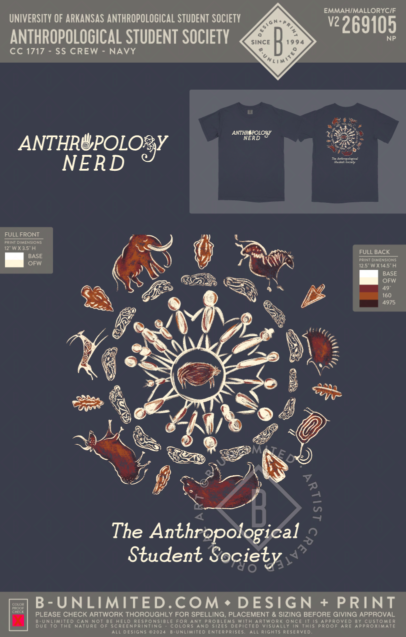 University of Arkansas Anthropological Student Society - Anthropological Student Society - CC - 1717 - SS Crew - Navy