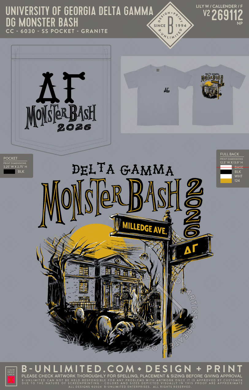 UGA DG - DG Monster Bash - CC - 6030 - SS Pocket - Granite