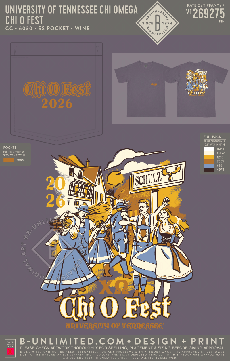 University of Tennessee Chi Omega - Chi O Fest - CC - 6030 - SS Pocket - Wine