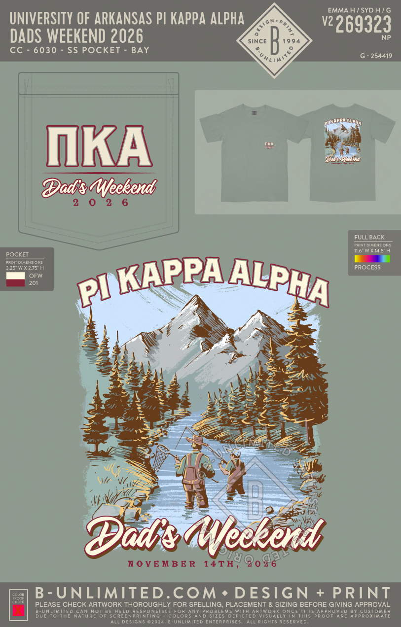 University of Arkansas Pi Kappa Alpha - Dads Weekend 2026 - CC - 6030 - SS Pocket - Bay