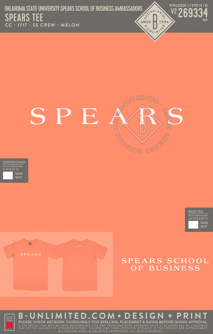 Spears School of Business Business Student Council – B-Unlimited Custom ...
