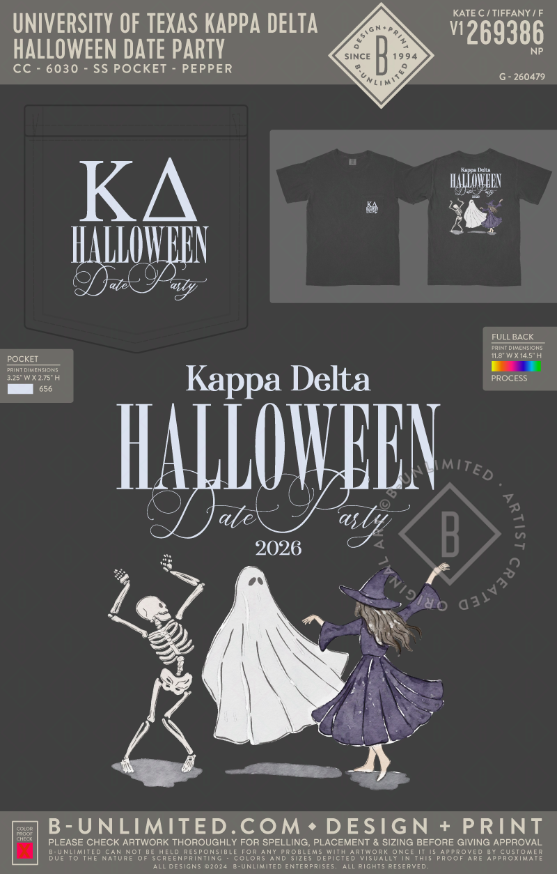 University of Texas Kappa Delta - Halloween Date Party - CC - 6030 - SS Pocket - Pepper